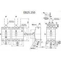 Промисл. автоматичн. вимикач EB2S 250/4HF 250A 4p 004671878