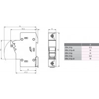 Разъединитель предохранителей EFD 10 3p+N LED 002540015