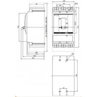 Промисл. автоматичн. вимикач NBS-E 630/4L LCD 630A 4P 004673146