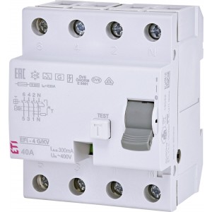 Диф.реле (ПЗВ) EFI-4 A G/KV 40/0.3 002064748