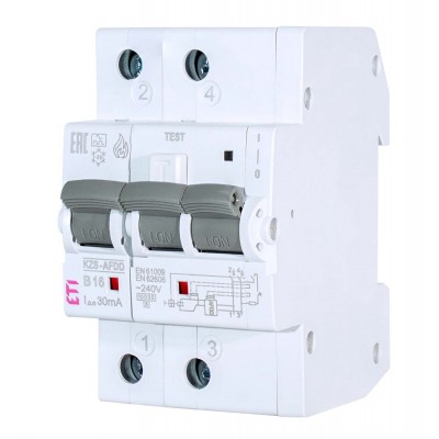 Дуговий захист KZS-AFDD 3M2p A B15/0.03 002173819