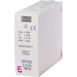 Обмежувач перенапруги MOD.ETITEC C T2 PV 550/20 002440435 Не виготовляється
