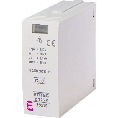 Обмежувач перенапруги MOD.ETITEC C T2 PV 550/20 002440435 Не виготовляється