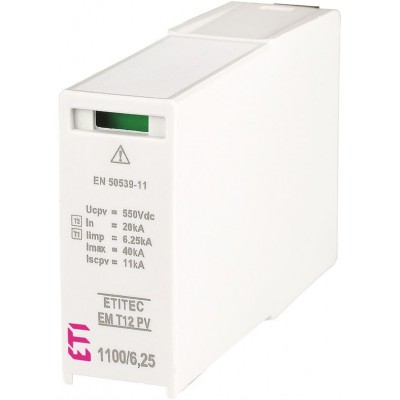 Обмежувач перенапруги MOD. EM T12 PV 550/6,25 002440584
