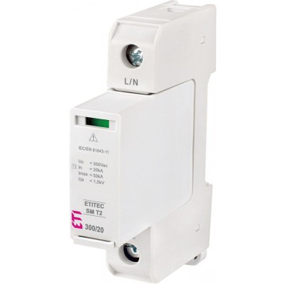 Обмежувач перенапруги ETITEC SM T2 300/20 1+0 002440744