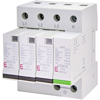 Обмежувач перенапруги ETITEC VS T12 255/12,5 3+1 RC 002442931