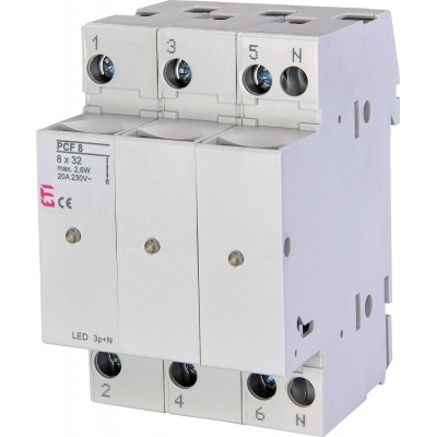 Разъединитель предохранителей PCF 8 3p+N LED 002530015
