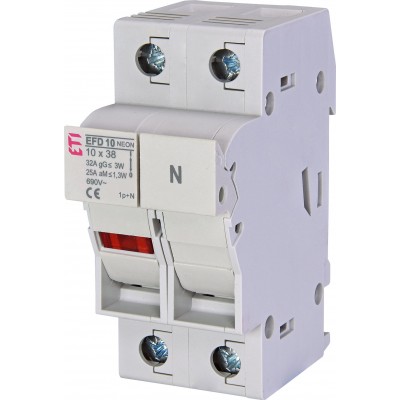 Разъединитель предохранителей EFD 10 1p+N NEON 002540022