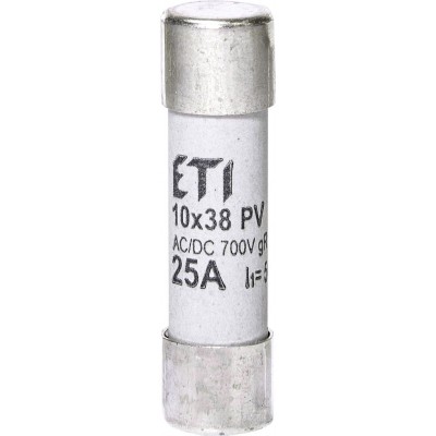 Плавка вставка (запобіжник) CH10x38 gR 25A/700V AC/DC 002625025