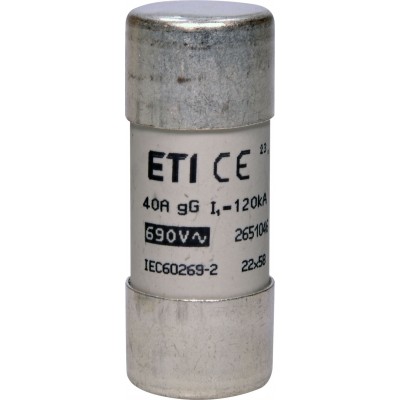 Плавка вставка (запобіжник) CH22x58 gG 40A/690V 002651046