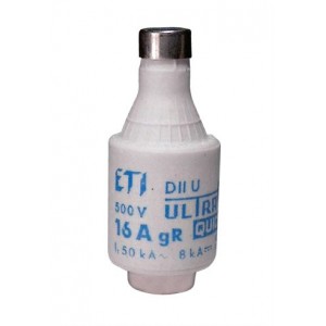 Плавка вставка (запобіжник) DII UQ gR 25A/500V 004322007