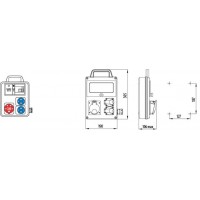 Розетка промислова EDS8H 2-2/1-5 16 004483280