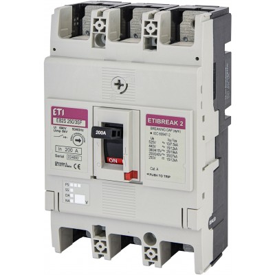 Промисл. автоматичн. вимикач EB2S 250/3SF 200A 3p 004671838