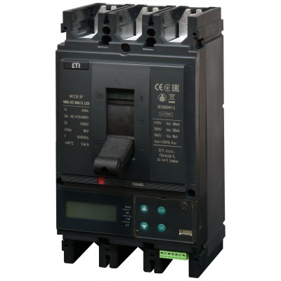Промисл. автоматичн. вимикач NBS-EC 400/3L LCD 400A 3P 004673119