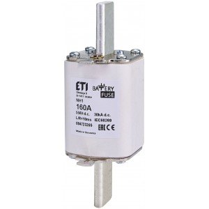 Плавка вставка (запобіжник) NH1 gBat 160A/550V DC 004723265