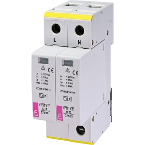 Обмежувач перенапруги ETITEC C T2 275/20 2+0 002440397