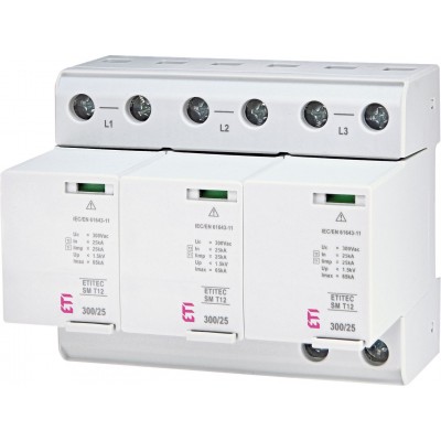 Обмежувач перенапруги ETITEC SM T12 300/25 3+0 RC 002440561