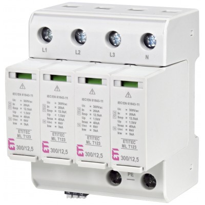 Обмежувач перенапруги ETITEC ML T123 300/12,5 4+0 RC 002440668