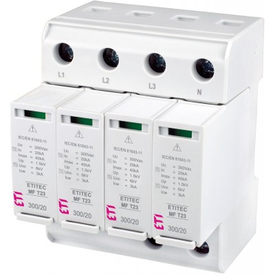Обмежувач перенапруги ETITEC MF T23 300/20 4+0 002440706
