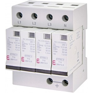 Обмежувач перенапруги ETITEC V T12 280/12,5 4+0 002442907