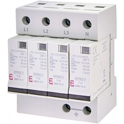 Обмежувач перенапруги ETITEC V T12 280/12,5 4+0 002442907