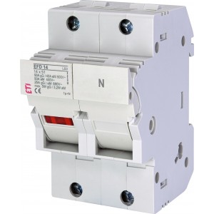 Разъединитель предохранителей EFD 14 1p+N LED 002560012