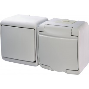 Вимикач з розеткою VRHH-1s 004668031