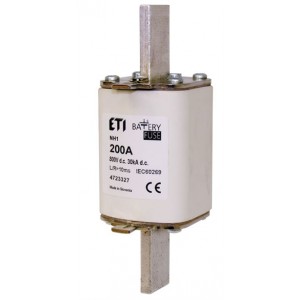 Плавка вставка (запобіжник) NH1 gBat 200A/800V DC 004723327