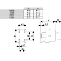 Контактор CEM12.10-220V-DC 004643221