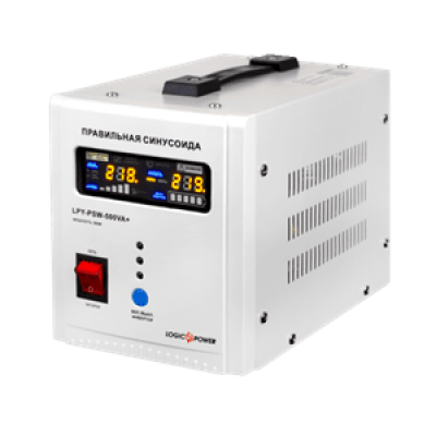 ДБЖ з чистою синусоїдою Logicpower LPY-PSW-500VA+ (350W) 5A/10A 12V