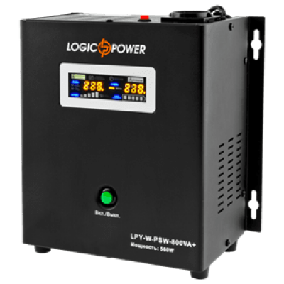 ДБЖ з чистою синусоїдою LogicPower LPY-W-PSW-800VA+ (560W) 5A/15A 12V