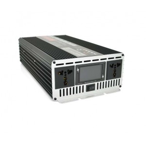 Інвертор напруги YOSO з правильною синусоїдою, 5000W, 12/220V-2500W, 2 універсальні розетки, LED Display