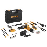 Акумуляторний шуруповерт DEKO 12182 + набір 104 інструменту в кейсі