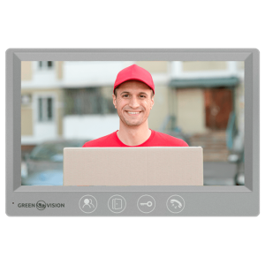 Цветной AHD видеодомофон GreenVision GV-058-AHD-M-VD7SD Grey