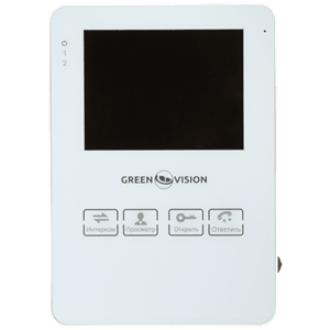 Цветной видеодомофон Green Vision GV-051-J-VD4SD white