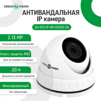 Антивандальна IP камера GreenVision GV-072-IP-ME-DOS20-20 ЗMP