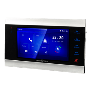 Цветной AHD видеодомофон Green Vision GV-055-AHD-J-VD7SD silver