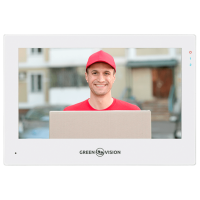 Цветной Wi-Fi AHD видеодомофон GreenVision GV-059-AHD-M-VD7SD White