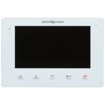 Цветной видеодомофон Green Vision GV-053-J-VD7SD white