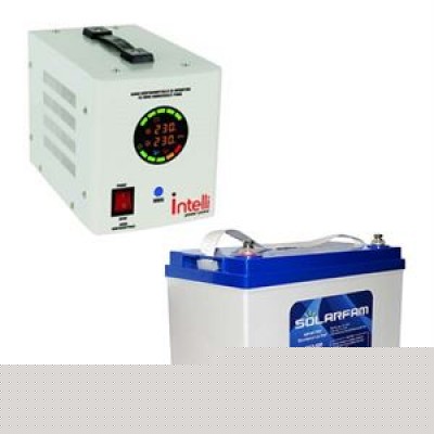 Комплект резервного живлення (ДБЖ PSW-INTELLY-800VA + АКБ GEL 12V 100Ah)