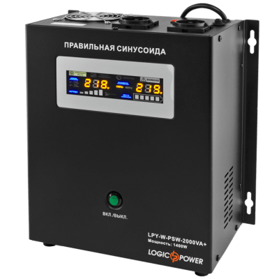 ДБЖ з чистою синусоїдою Logicpower LPY-W-PSW-2000VA+ (1400W) 10A/20A 24V