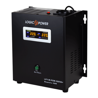 ДБЖ з чистою синусоїдою Logicpower LPY-W-PSW-500VA+ (350W) 5A/10A 12V