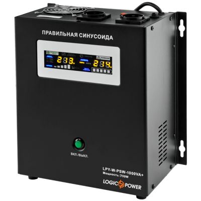 ДБЖ з чистою синусоїдою Logicpower LPY-W-PSW-1000VA+ (700W) 10A/20A 12V