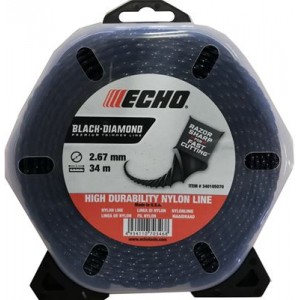 Струна косильна ECHO d-2,7мм 34м Black Diamond