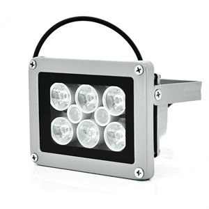 Прожектор спрямований з сутінковим датчиком YOSO 12V 1.2W, 6 + 2LED, IP66, кут огляду 60 °, дальність до 30м, 110 * 86 * 63мм, BOX