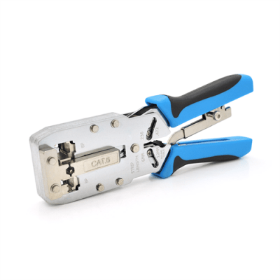 Инструмент Ritar HT-2810R с храповиком для обжимки RJ-45 (8P8C Cat-6) и RJ-12/11 (6P6C), 4P/6P/8P