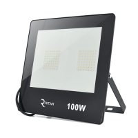 Прожектор SLIM LED RITAR RT-FLOOD100A, 100W, 112xSMD2835, IP65, 8000Lm, 6500K (100%), PF>0.9 Ra>70, 283*270*30mm, Q10