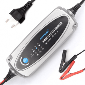 Автоматичне ЗУ 3 в 1 для акумулятора 6V (2-20Ah) / 12V (24-100Ah) (MF, WET, AGM, GEL), FOXSUR FBC1236, 100-240V, Струм заряду 6V / 0.8A, 12V / 3.6A, крокодили