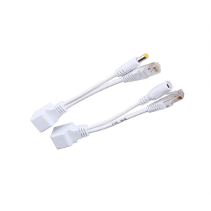 POE інжектор пасивний (пара) 802.3at (30Вт) з портами Ethernet 10 / 100Mbps, white, OEM Q50