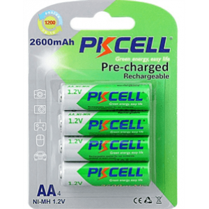 Акумулятор PKCELL 1.2V AA 2600mAh NiMH Already Charged, 4 штуки в блістері ціна за блістер, Q12